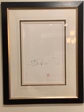 VERY RARE JOHN LENNON LIMITED EDITION &quot;EXILE&quot; LITHOGRAPH PRINT SIGNED BY YOKO ON