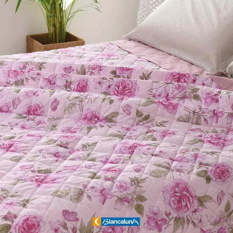 TRAPUNTINO COPRILETTO BIANCALUNA 1 PIAZZA/SINGOLO - Rivestimento esterno Cotone - Immagine 2 di 4