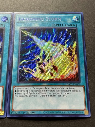 3x Lightning Storm | RA01-EN061 | Secret Rares | NM | 1st Edition | YuGiOh! - Picture 10 of 11