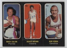 1971 Topps Trios Stickers Mack Calvin Roger Brown Bob Verga #4A-5A-6A HOF 16q7