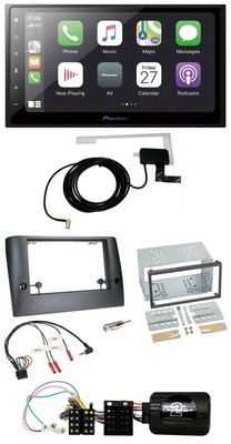 Pioneer USB Lenkrad 2DIN Bluetooth DAB Autoradio für Fiat Stilo 2005-2007