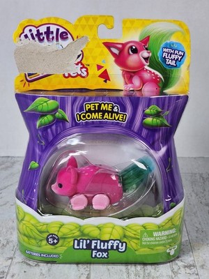 Little Live Pets Lil' Fluffy Fox Interactive Toy That Moves & Noise Pink Fluffy