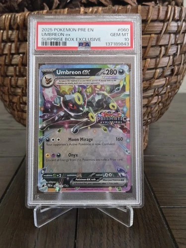 Pokemon Umbreon Ex Prismatic Evolutions Stamped 030/161 PSA 10