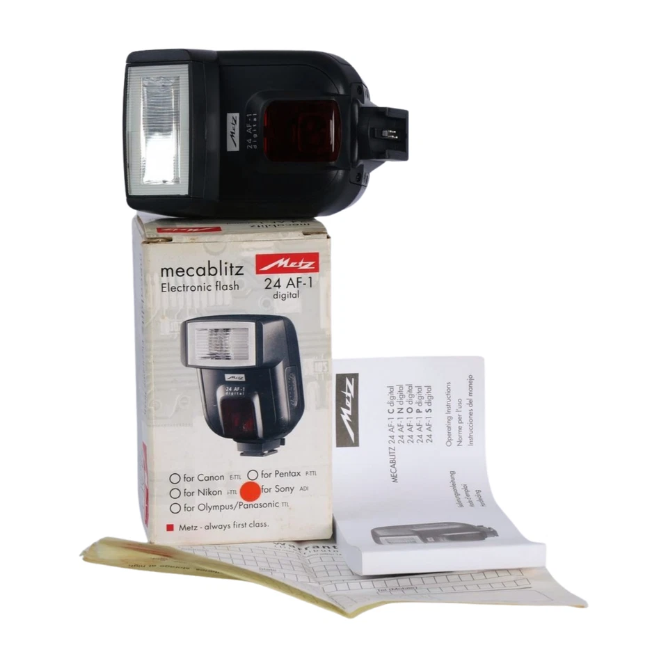 Metz Mecablitz 24 AF-1 Shoe Mount Electronic Flash for Sony Mount - NMIB - Image 4 of 4