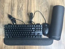 Atrix Gaming Keyboard, Mouse, Mat & Hand Rest