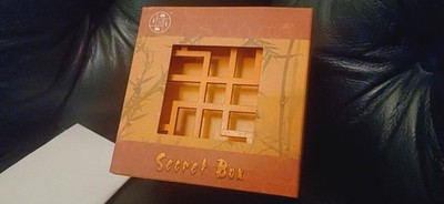 wNeu Puzzle BOX Holz +Lsg Escape Knoblelbox Schatulle Holzbox Schatzkiste 