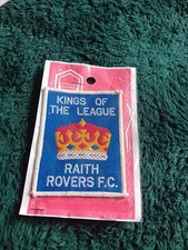 Vintage Raith Rovers FC Coffer Sports Sew On Patch 1970s In Original Packaging