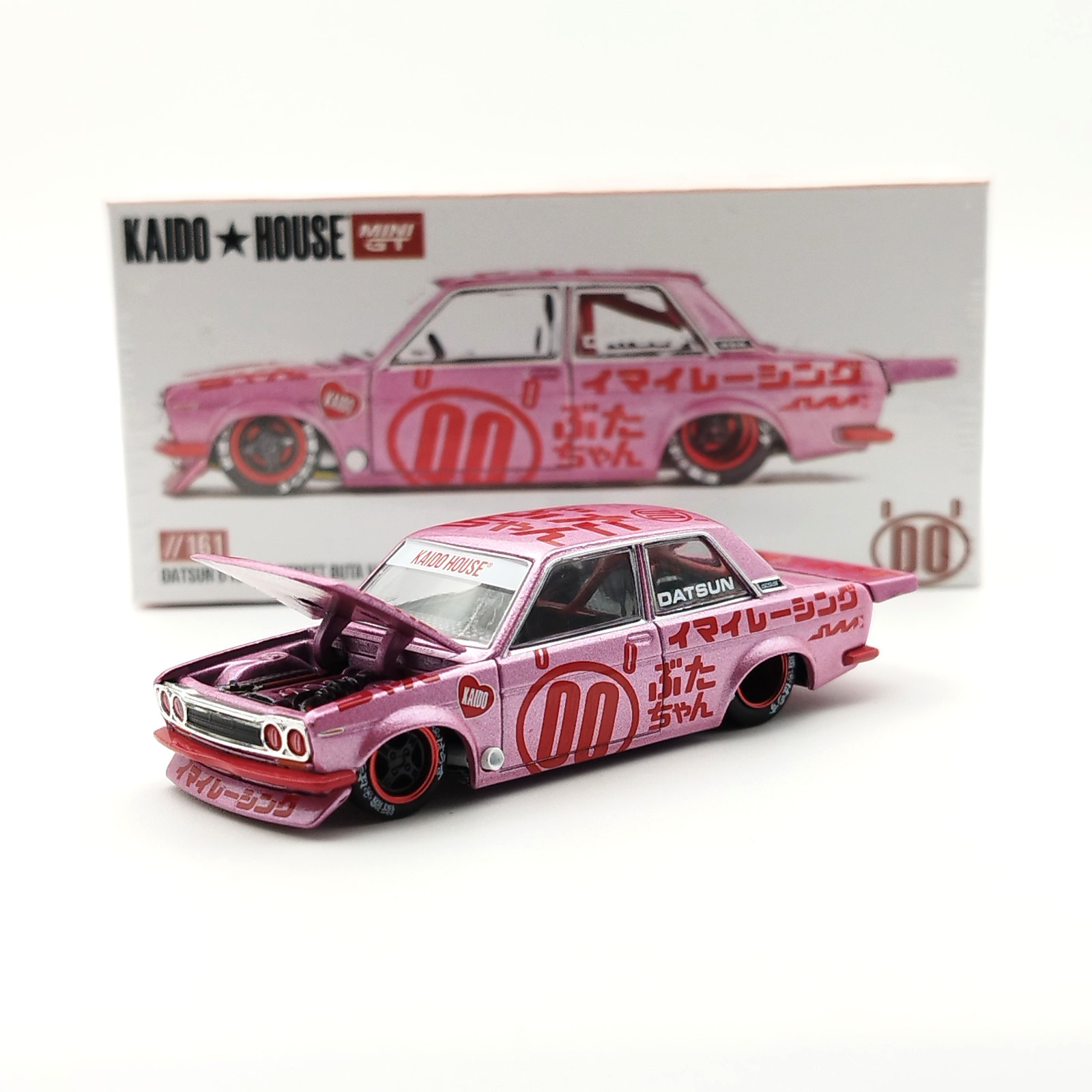 Miniature Kaido House Datsun 510 Pro Street Buta V1 rose #161 1/64 collection 2025