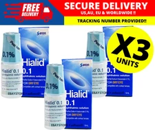 3 X 5ml Japan Santen Hialid 0.1% Sodium Hyaluronate Ophthalmic Solution Eye Drop