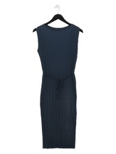 Uniqlo A-Line Midi Dress XS in Blue