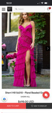 Sherri Hill 56310 Fuchsia Prom Dress Size 2 Formal Evening Gown