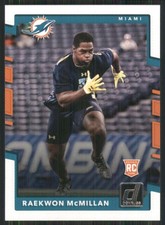 2017 Donruss #381 Raekwon McMillan RC Miami Dolphins 4029