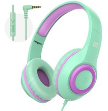 Kids Headphones with Mic, 94dB Volume Limit Over Ear Kids Headphones Wired fo...