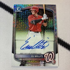 2025 Bowman Draft Chrome Eli Willits Mega Box Mojo Parallel Auto Autograph