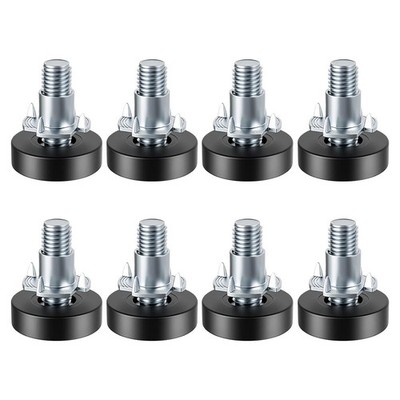 Threaded Furniture Levelers for Stability and Wobble Prevention Set of 8