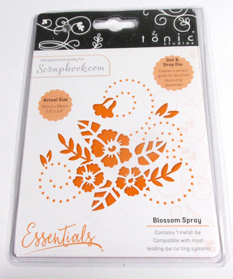 Tonic Studios Essentials Dot and Drop Metal Die Blossom Spray Flowers New