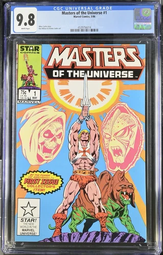 Masters of the Universe #1 (1986) CGC 9.8 He Man Star Comics Marvel White pages