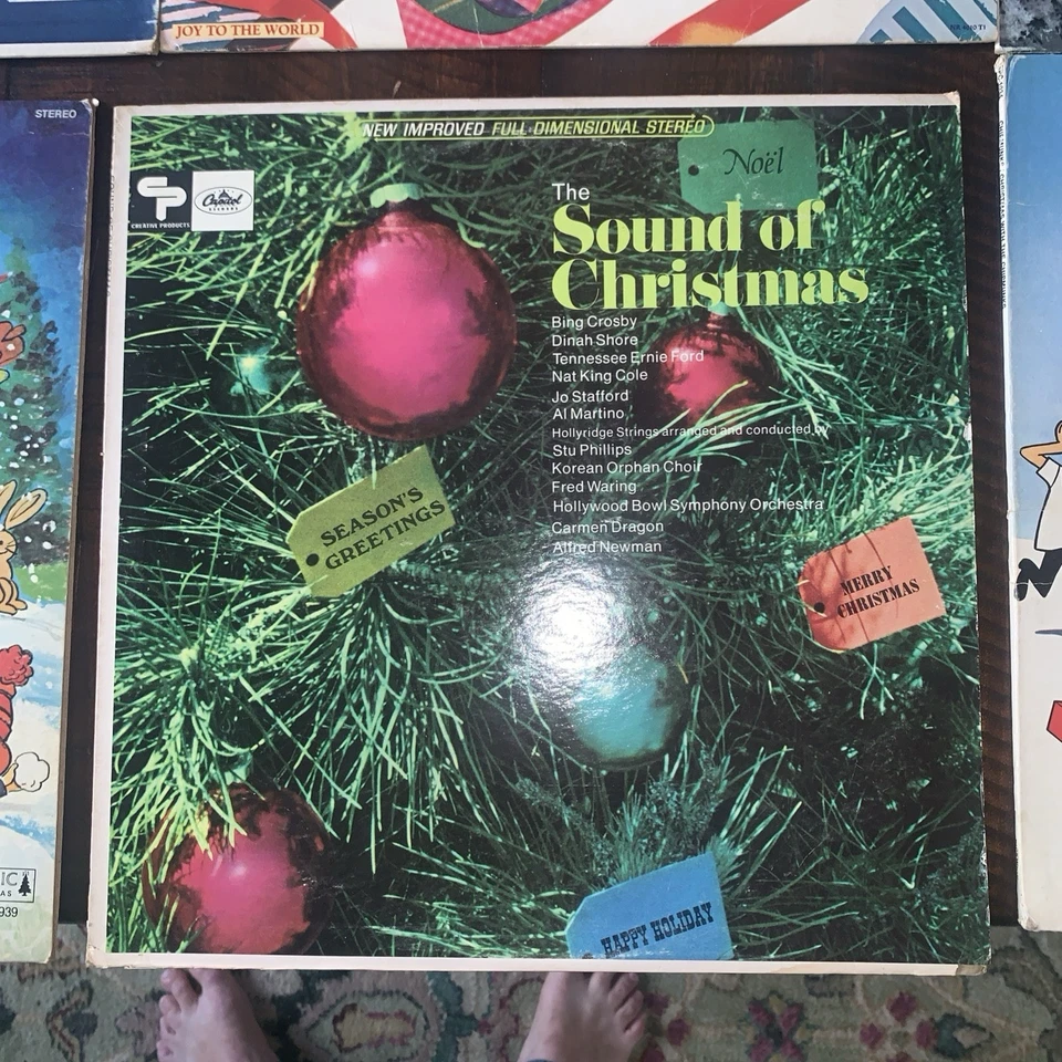 Christmas Vinyl Lot Chipmunks Ross Lewis Frosty Miller Bing Mathis VG/VG 9LPs - Image 3 of 4