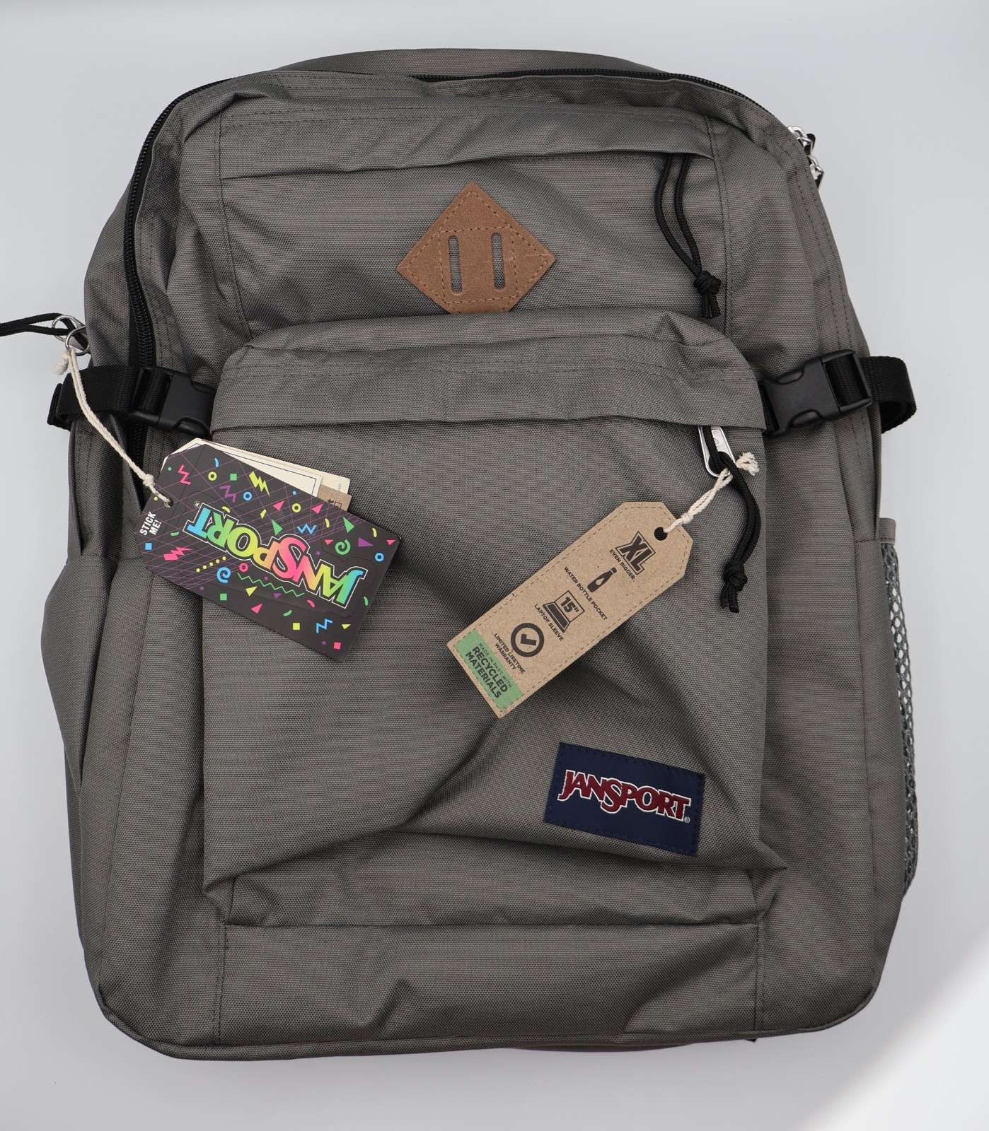 Graphite Grey 15" Laptop Sleeve  Bottle Pocket