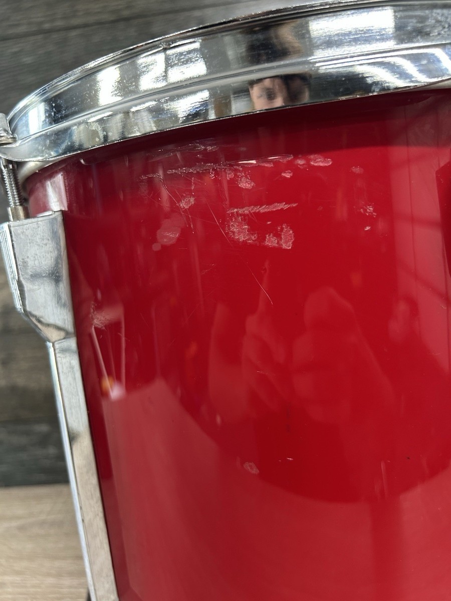 Vintage Tama Rockstar-DX Hot Red 13” Rack Tom Drum Made In Japan