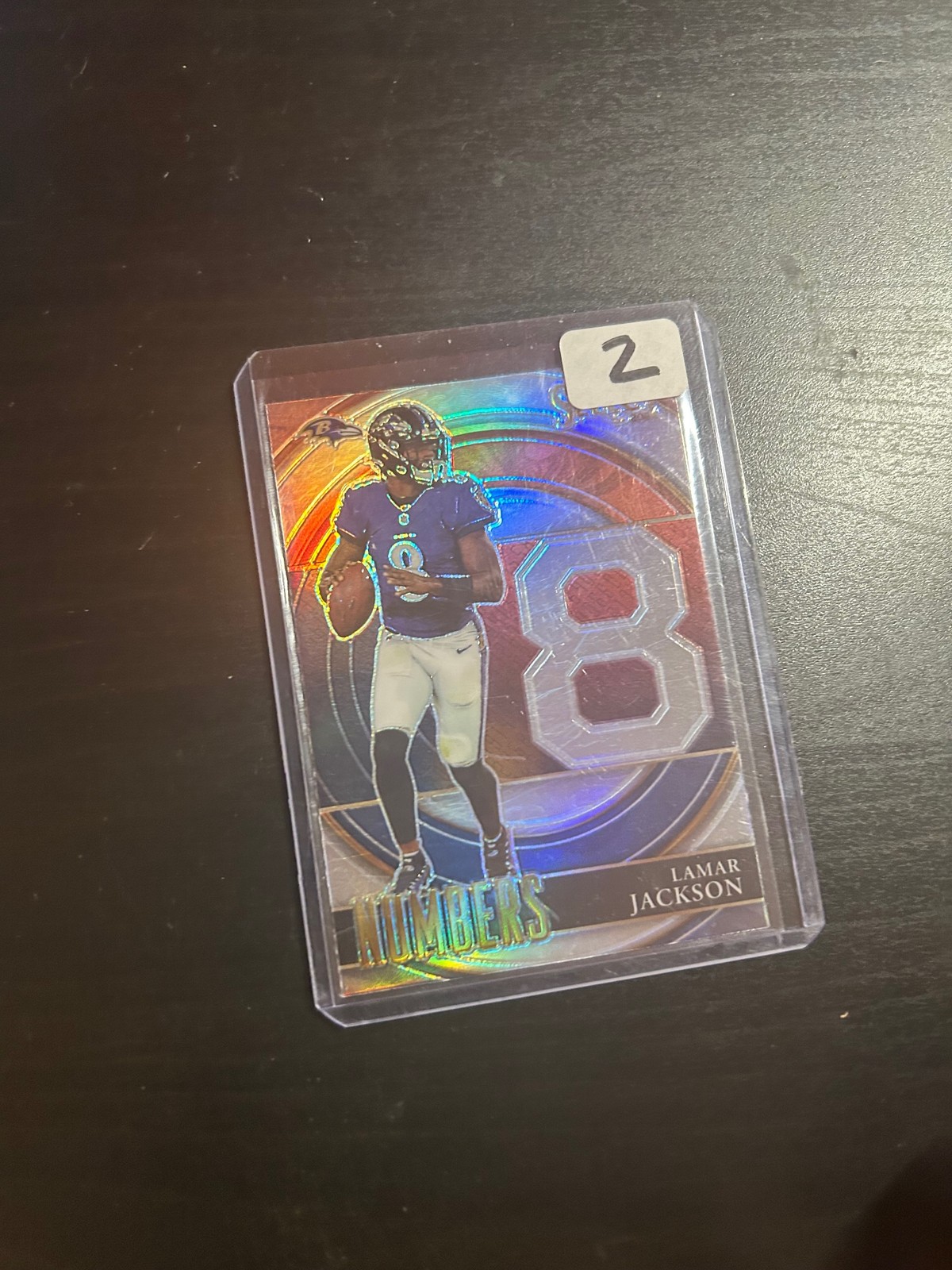 2021 Panini Select #SN-5 Lamar Jackson Select Numbers Prizm
