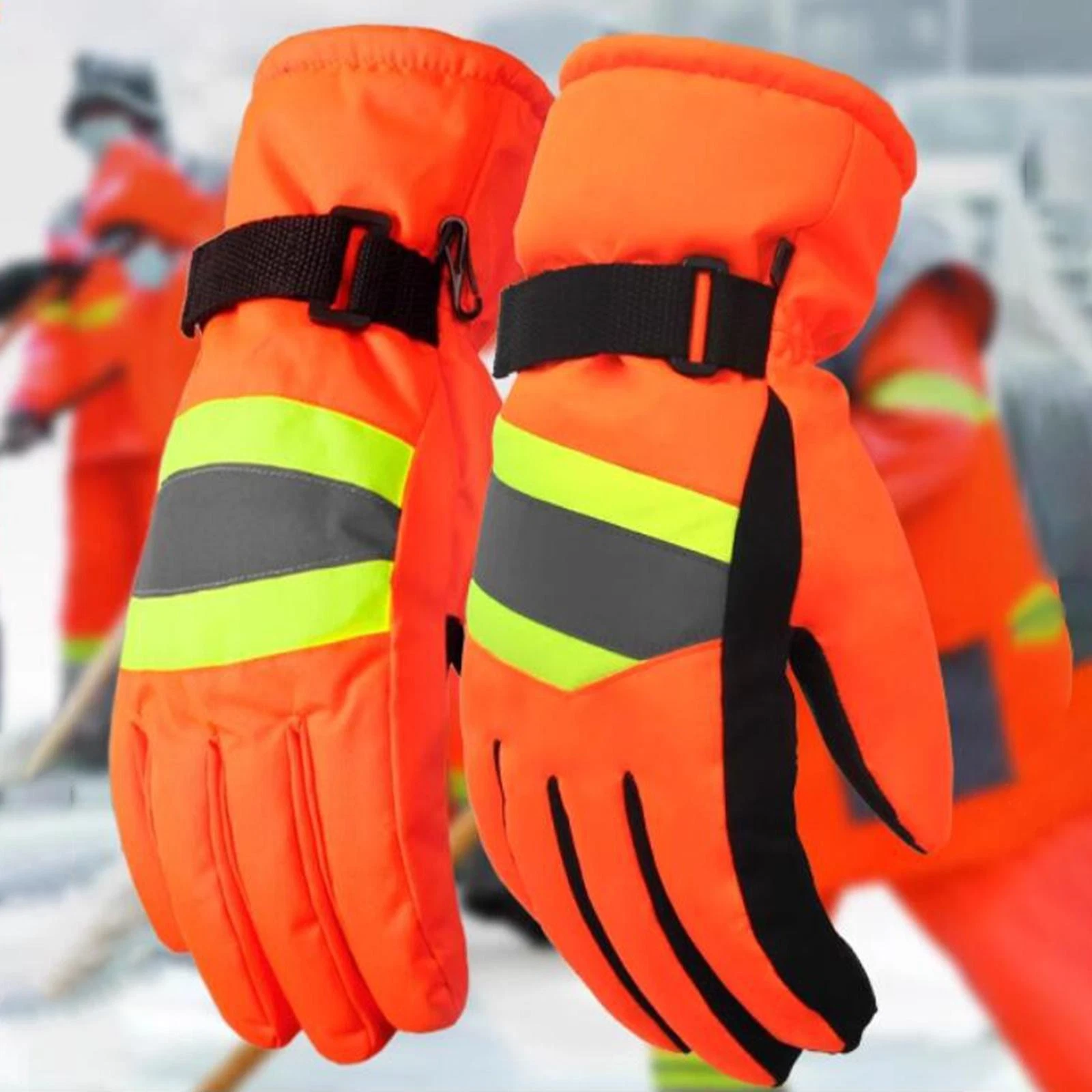 Outdoor Winter Gloves Padded for Road Cleaning Outdoor Sports Snow Shoveling