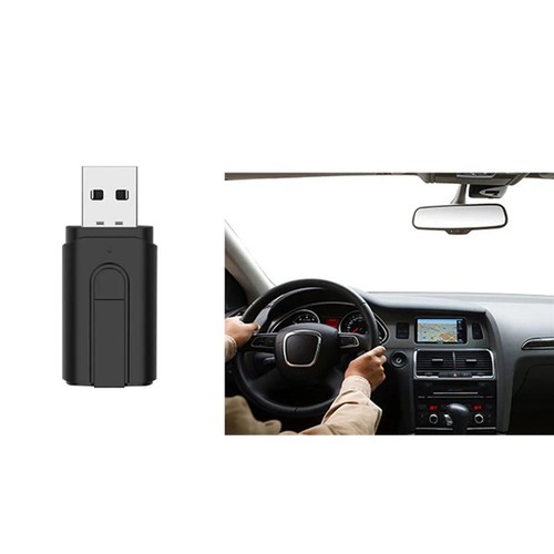 BT 5.0 Car Adapter Professional 2 In 1 3.5mm Aux Jack BT Transmitter Receive NEW - Afbeelding 12 van 12