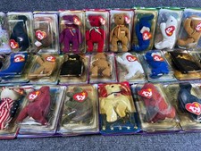 Lot of 36 TY Beanie Babies Collectible Bears Blister Pack New