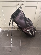 Ping Hoofer Lite Black Stand Golf Bag 4-Way Divider 6 Pockets Polyester