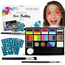 Perfect Professional Face Paint Kit, Hypoallergenic Vegan