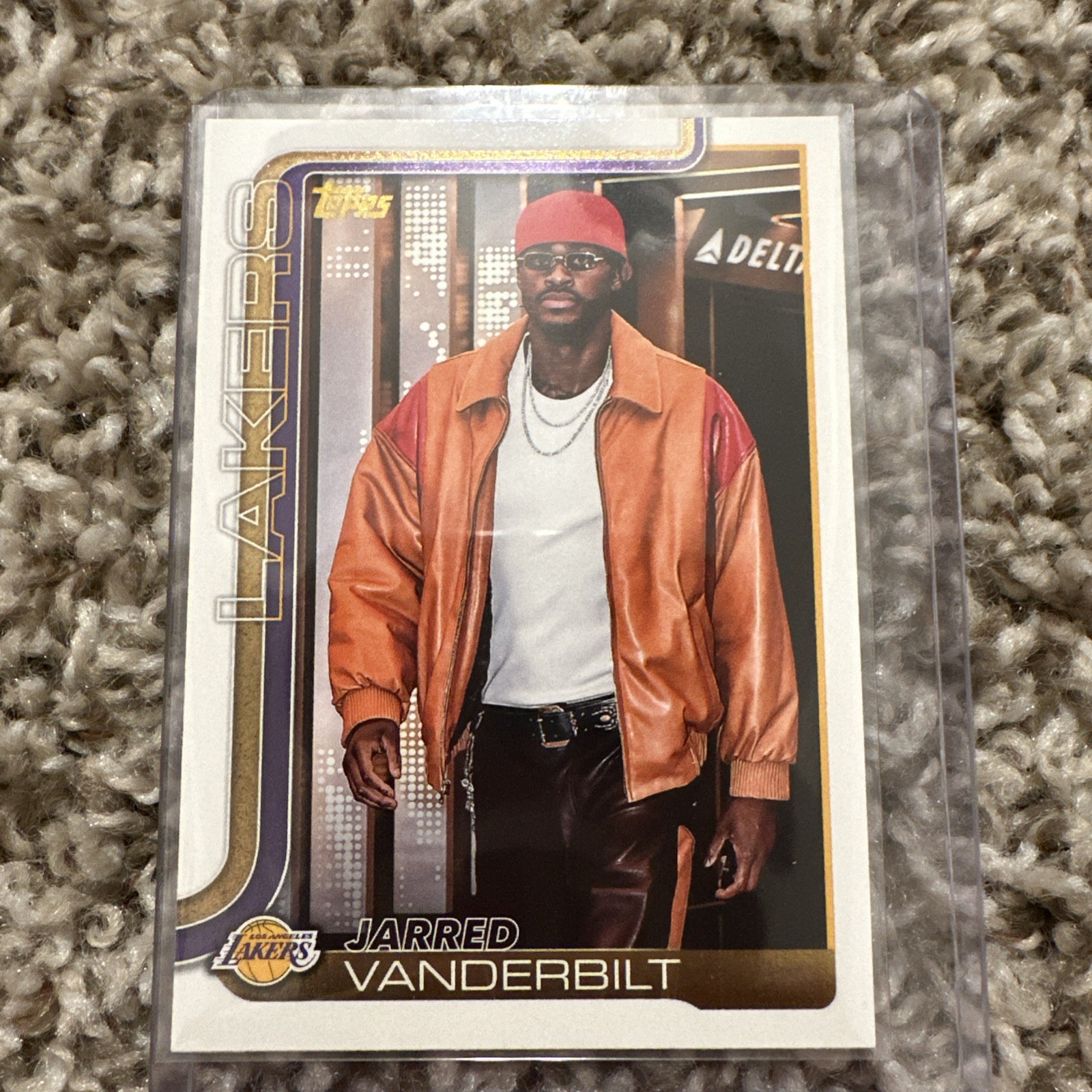 #155 Jarred Vanderbilt 2025-26 Topps Los Angeles Lakers sports Golden Mirror