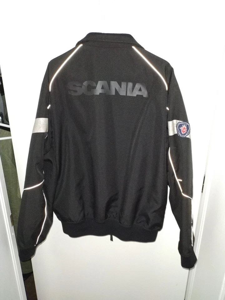 Scania Truck Gear Jacket Coat HGV Driver Black Grey, XL, Reflective, Heavyweight - Image 2 of 4
