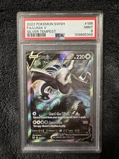 2022 Pokemon Lugia V (Alt Full Art) 186/195 SWSH Silver Tempest PSA 9
