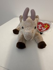 TY Beanie Baby - GOATEE the Goat 6 inch - MWMTs Stuffed Animal Toy