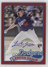 2024 Update 1989 Topps Baseball Red 18/25 Landon Knack #89AU-KNA Auto 0nr3
