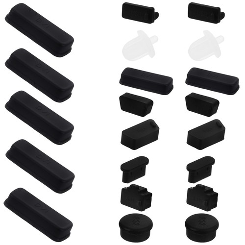 24 Pcs Bouchons Anti-Poussière USB Silicone Bouchon Trou Couvercle Chargeur Protection - Photo 10 sur 12