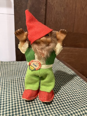 Vintage Lucki Steiff Gnome Elf 5  Tall 1950s