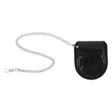 Pocket Watch Belt Pouch - Vintage PU Waist Case with Chain for 36-46mm
