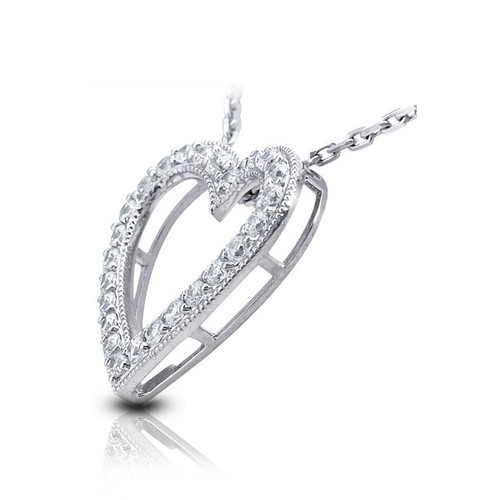 0,84 ctw E-VS1 runder Brillant Erdabbau zertifizierte Diamanten 18k Gold Anhänger - Bild 2 von 2