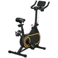 SPORTNOW Exercise Bike Indoor silent Cycling Fitness Bike LCD Monitor Black