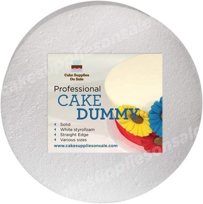 Round Cake Dummy Polystyrene Foam Cake Form Wedding Craft 8x6 Inch