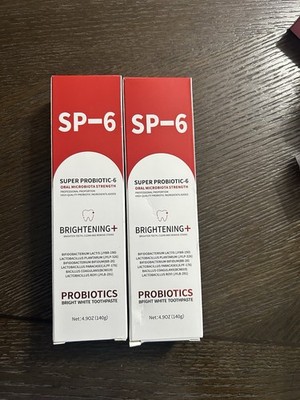 Croent SP-6 Probiotics Whitening Toothpaste Mint 4.9 oz (2 Boxes)