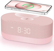 Sound Machine with Alarm Clock for Bedrooms, Dual Speakers, 21 Hifi Sounds, 10W