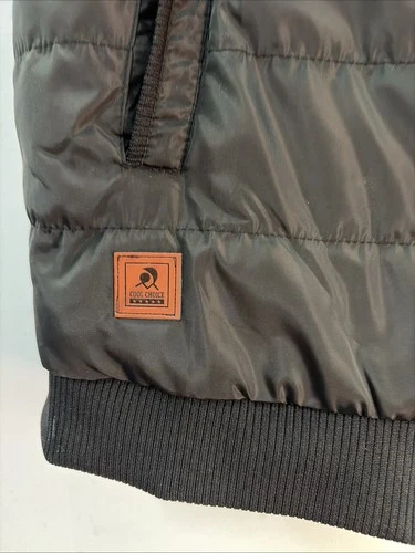 Authentic Cool Choice Mens 2XL Black Full Zip OutdoorPuffer Vest Sherpa Lined image 3