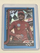 2025 Topps Chrome F1 Carlos Sainz DOTD Blue Refractor /150 #073/150 Ferrari