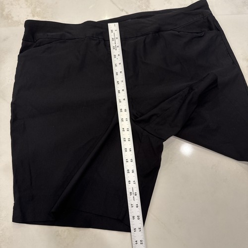 Hilary Radley Women’s Black Shorts Size 2X Pull-On Stretch Comfort Rayon Blend - Picture 4 of 11