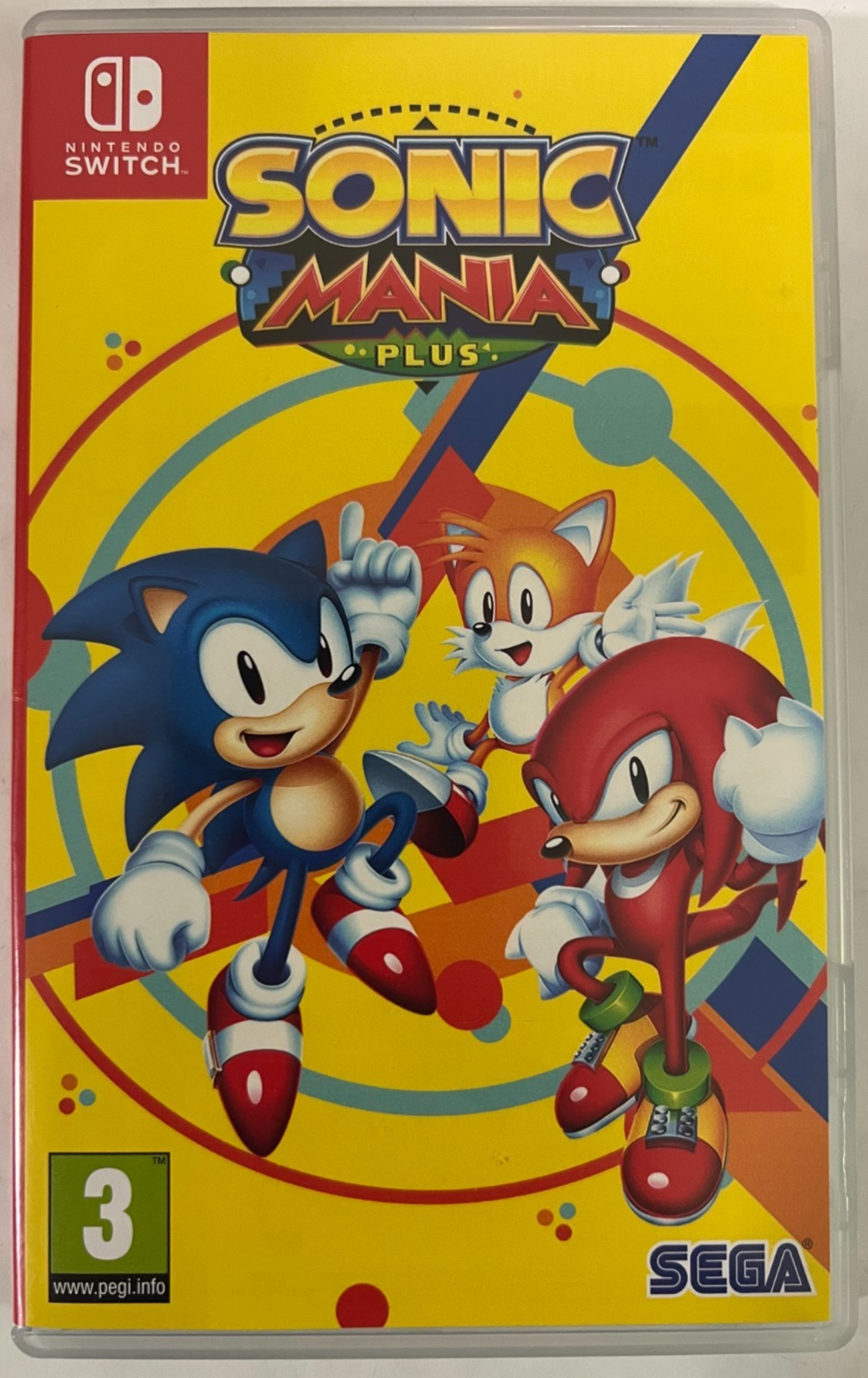 SONIC MANIA PLUS Nintendo Switch CARTRIDGE VERSION USED