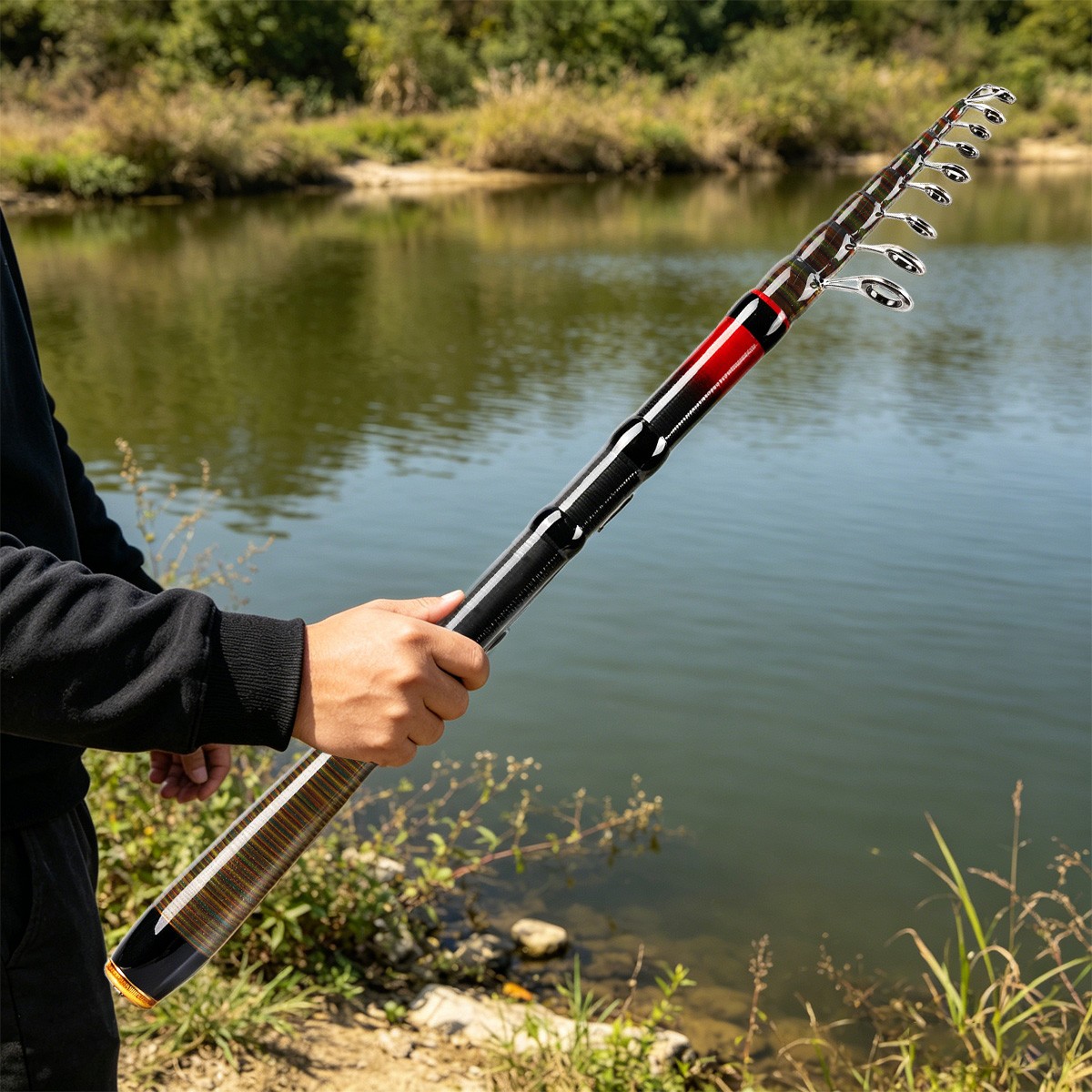 Carbon Fiber Telescopic Travel Spinning Rod