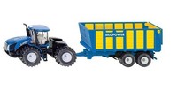 Siku Traktor New Holland Knicklenker Mit Silagewagen 1:50 1947 Neu
