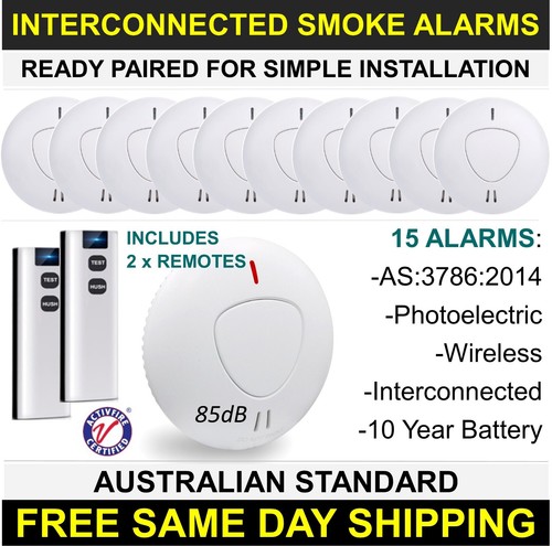 ANKA Wireless Interconnected Photoelectric Smoke Alarm Detector 10 Yr Battery - Picture 28 of 35